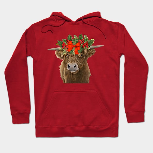 Merry Christmoos Hoodie by Julie Townsend Studio